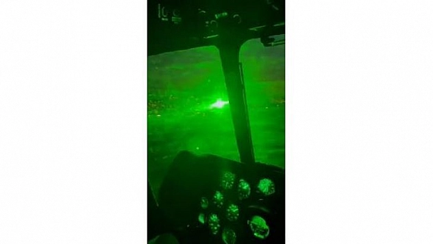 Yangın söndürme helikopterine lazer tuttular 