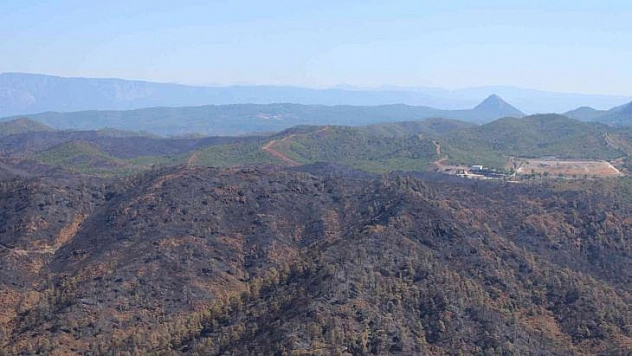 Yangından sonra Bördübet havadan görüntülendi