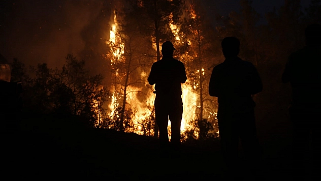 Yatağan'daki orman yangınına gece de müdahale sürüyor