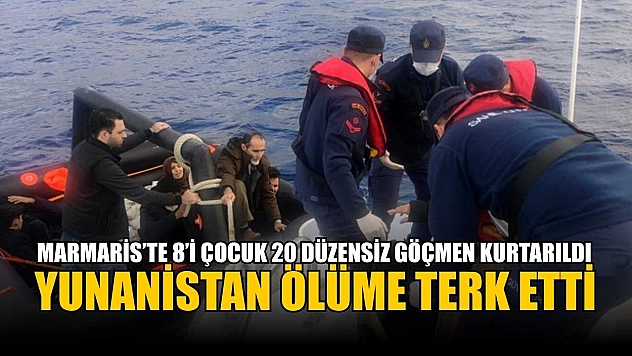 Yunanistan, 8'i çocuk 20 düzensiz göçmeni ölüme terk etti
