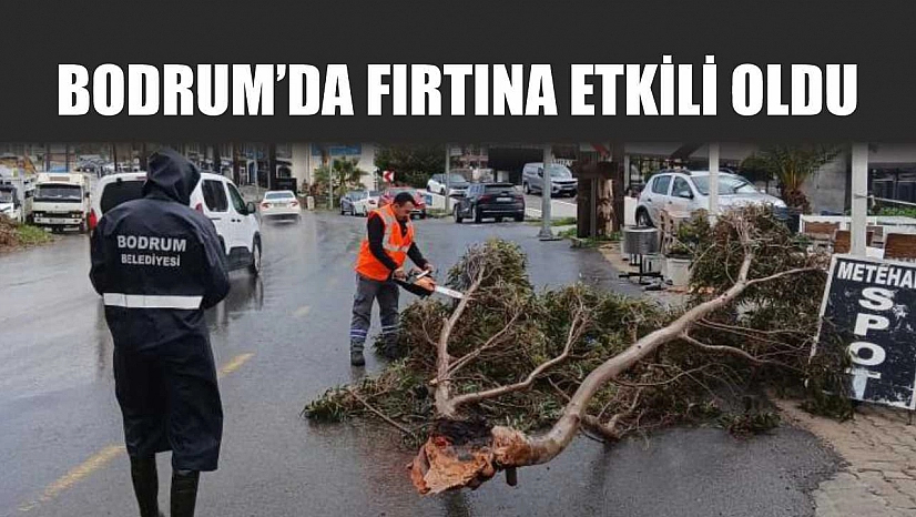 Bodrum'da fırtına etkili oldu