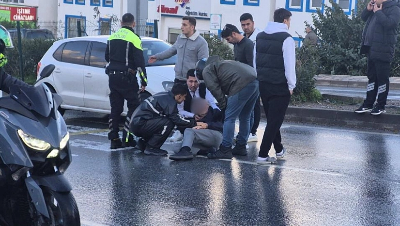 Bodrum'da otomobil yayaya çarptı