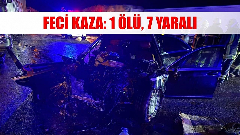 Feci kaza: 1 ölü, 7 yaralı