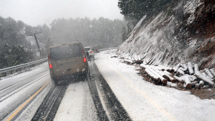 Muğla'nın yüksek kesimlerinde kar yağışı etkili olmaya başladı