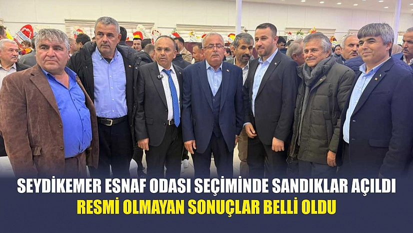 Seydikemer Esnaf Odası seçiminde sandıklar açıldı: Resmi olmayan sonuçlar belli oldu