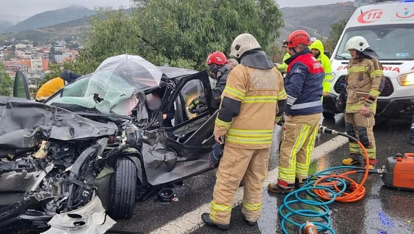 Zincirleme trafik kazası: Çin uyruklu 2 kişi yaralandı
