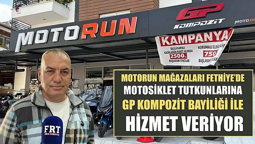 Motorun Mağazaları Fethiye'de motosiklet tutkunlarına GP Kompozit Bayiliği ile hizmet veriyor
