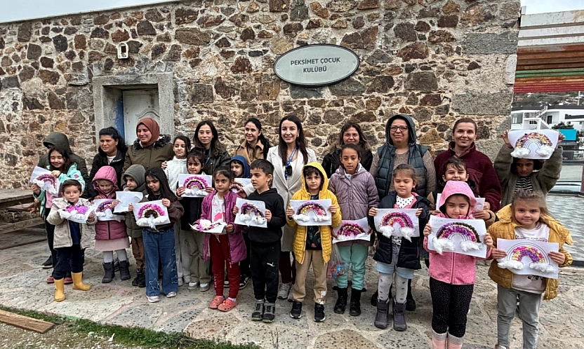 Bodrum'da Gökkuşağı Sanat Atölyesi yoğun ilgi gördü