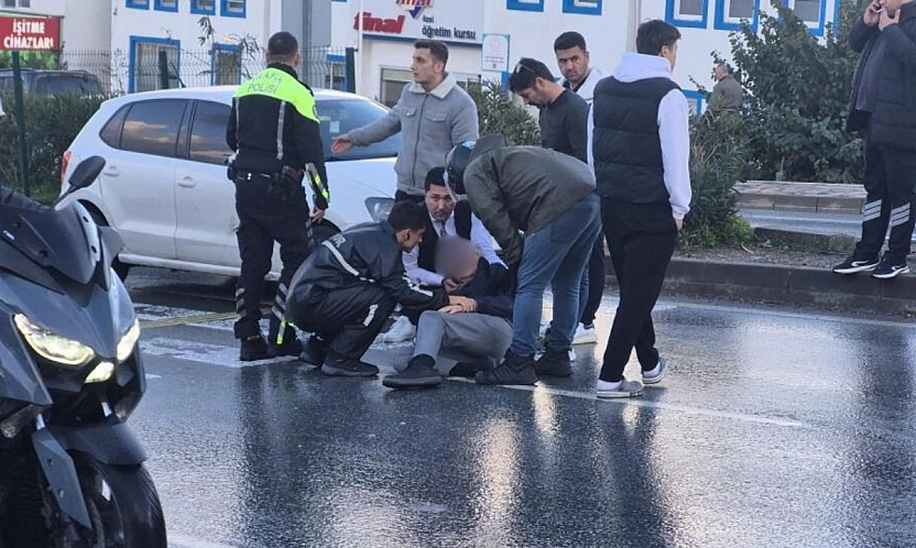 Bodrum'da otomobil yayaya çarptı