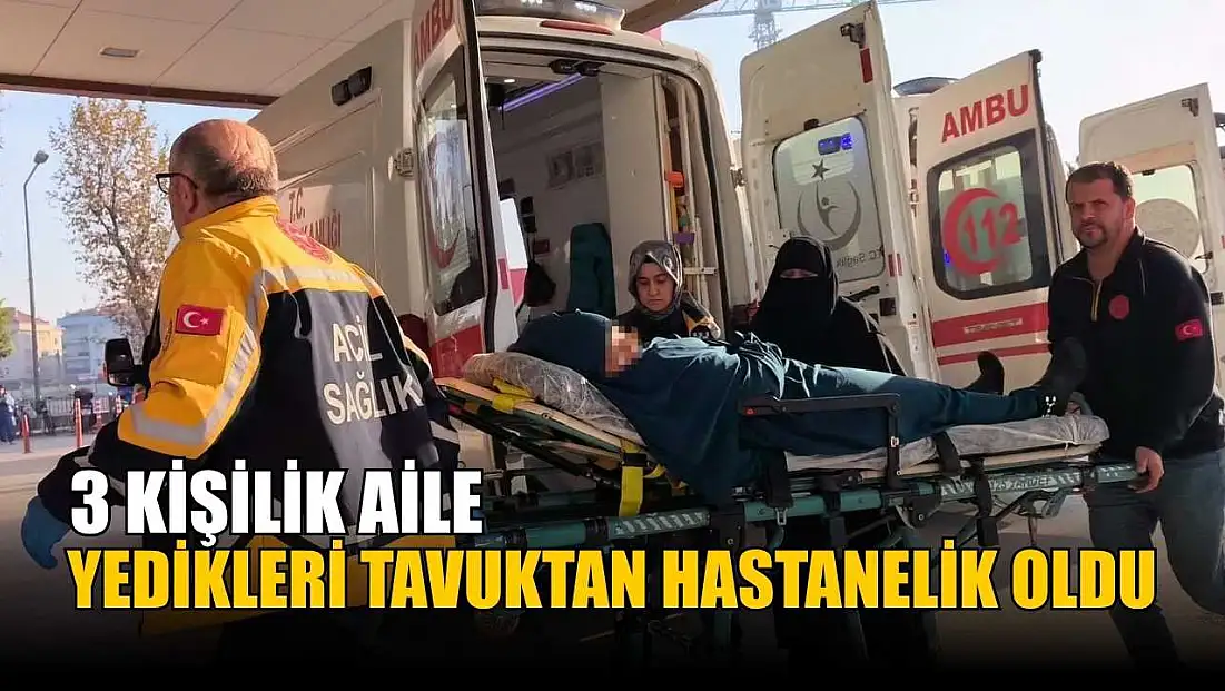 3 kişilik aile yedikleri tavuktan hastanelik oldu