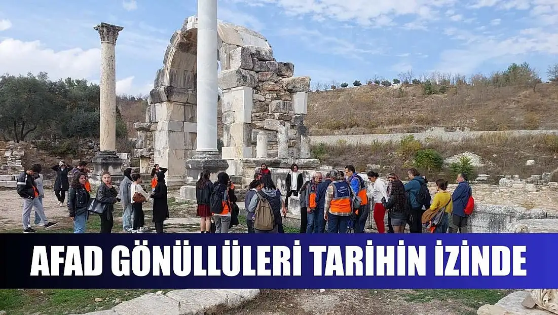 AFAD gönüllüleri tarihin izinde