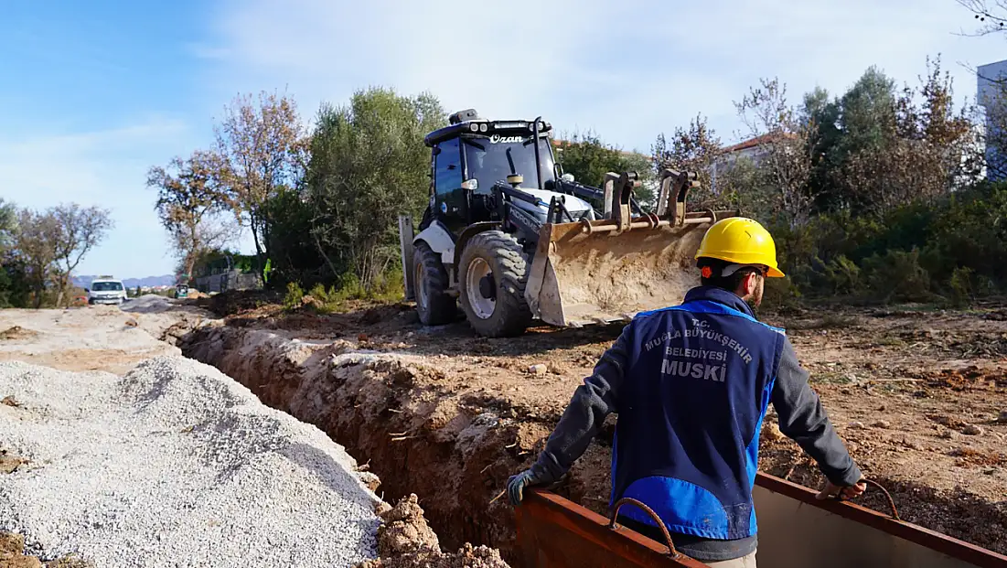 Datça Çomarlık'ta kanalizasyon sorunu sona eriyor