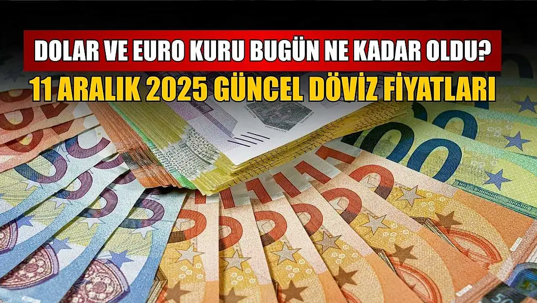 Dolar ve Euro kuru bugün ne kadar oldu?  11 Aralık 2025 güncel döviz fiyatları