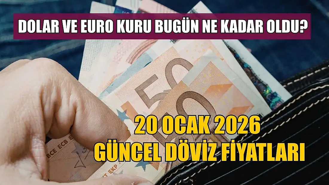 Dolar ve Euro kuru bugün ne kadar oldu? 20 Ocak 2026 güncel döviz fiyatları
