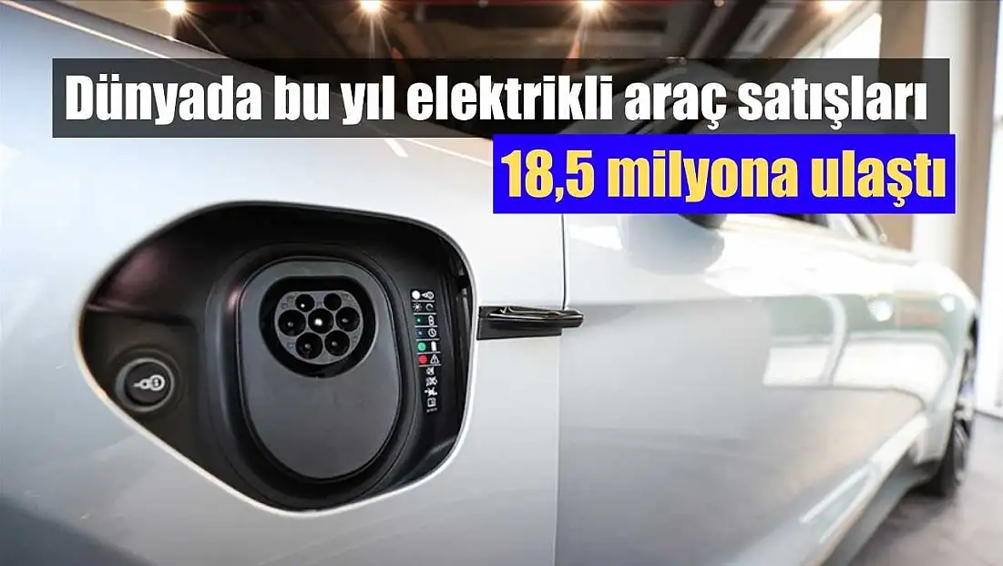 Dünyada bu yıl elektrikli araç satışları 18,5 milyona ulaştı