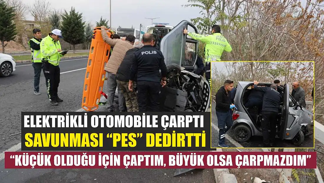 Elektrikli otomobile çarptı, savunması 'pes' dedirtti: 'Küçük olduğu için çaptım, büyük olsa çarpmazdım'
