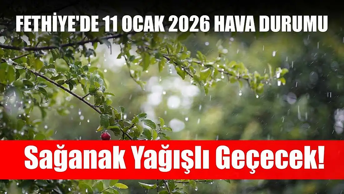 Fethiye'de 11 Ocak 2026 Hava Durumu: Sağanak Yağışlı Geçecek!
