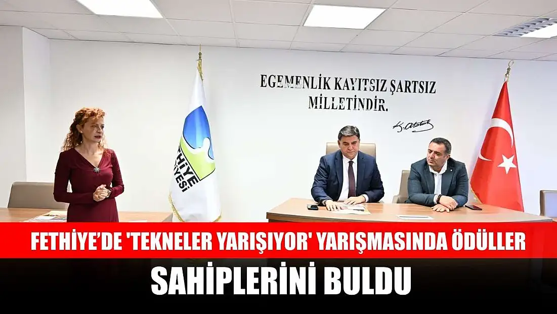 Fethiye’de 'Tekneler Yarışıyor' yarışmasında ödüller sahiplerini buldu