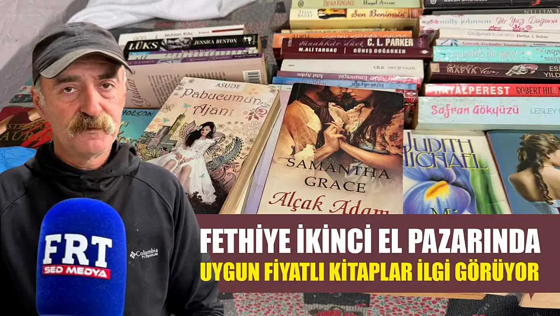 Fethiye ikinci el pazarında uygun fiyatlı kitaplar ilgi görüyor