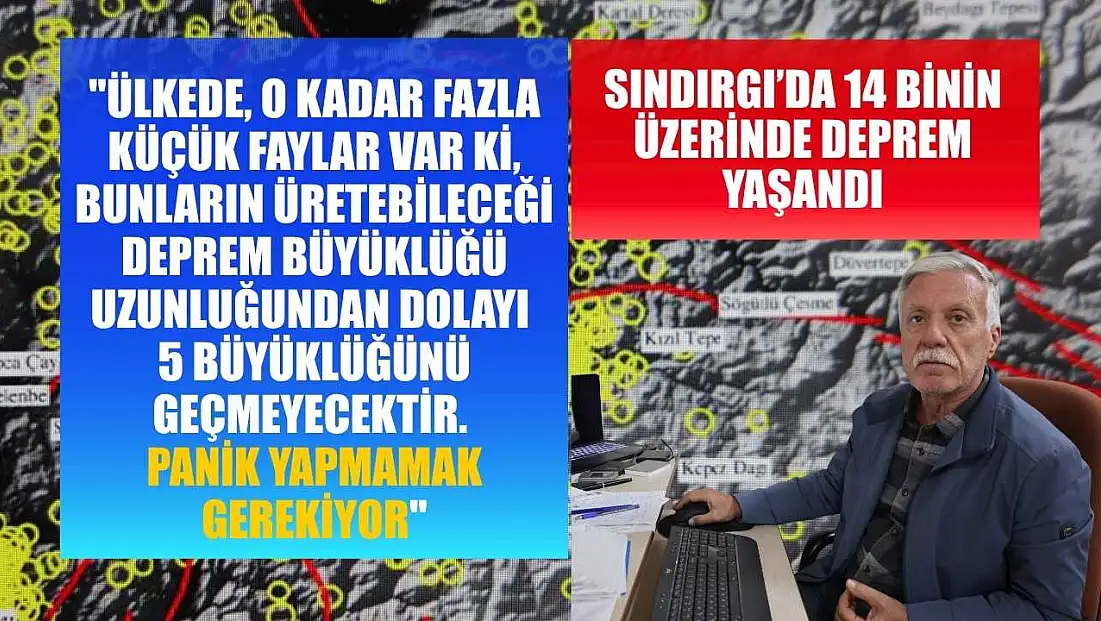 Jeoloji Uzmanı Prof. Dr. Ercan Aksoy: Sındırgı’da 14 binin üzerinde deprem yaşandı