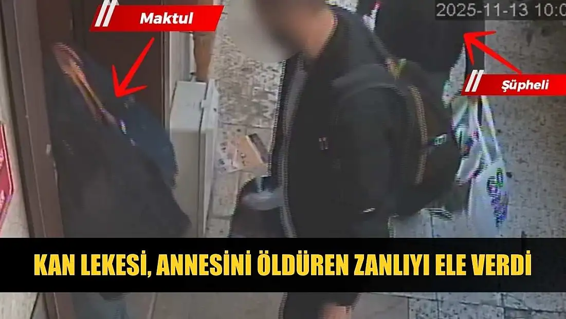 Kan lekesi, annesini öldüren zanlıyı ele verdi