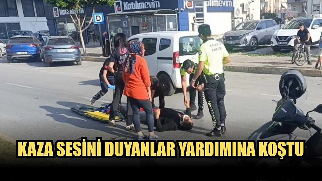 Kaza sesini duyanlar yardımına koştu