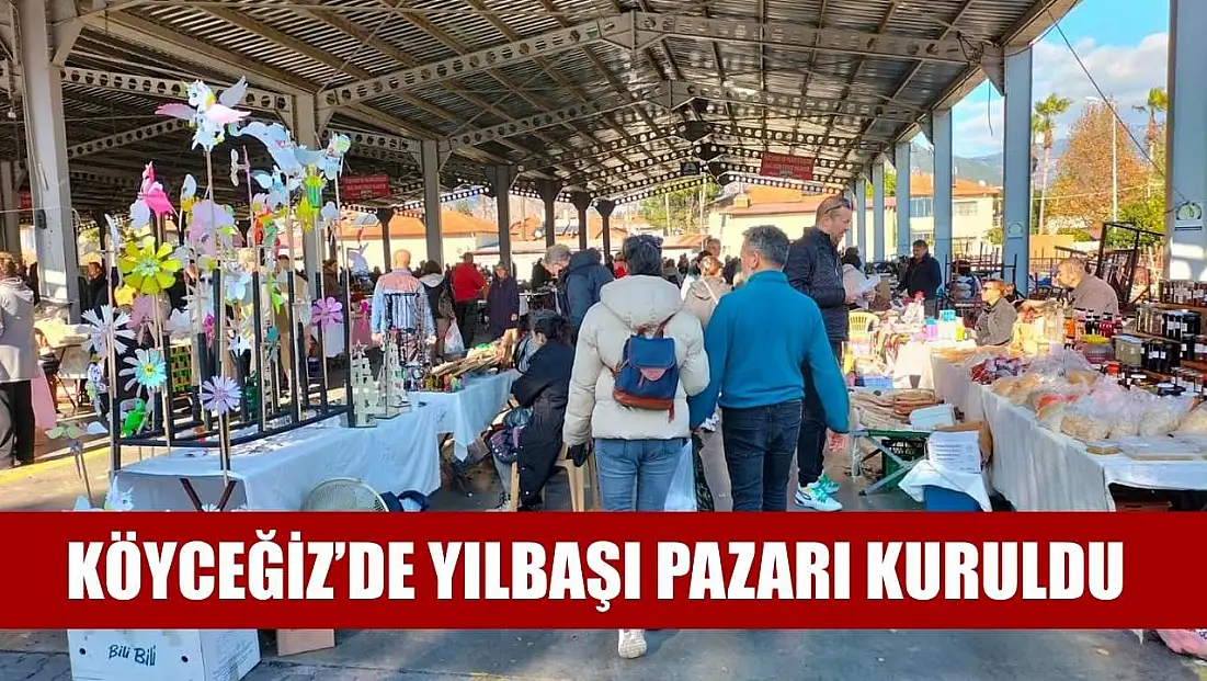 Köyceğiz’de yılbaşı pazarı kuruldu