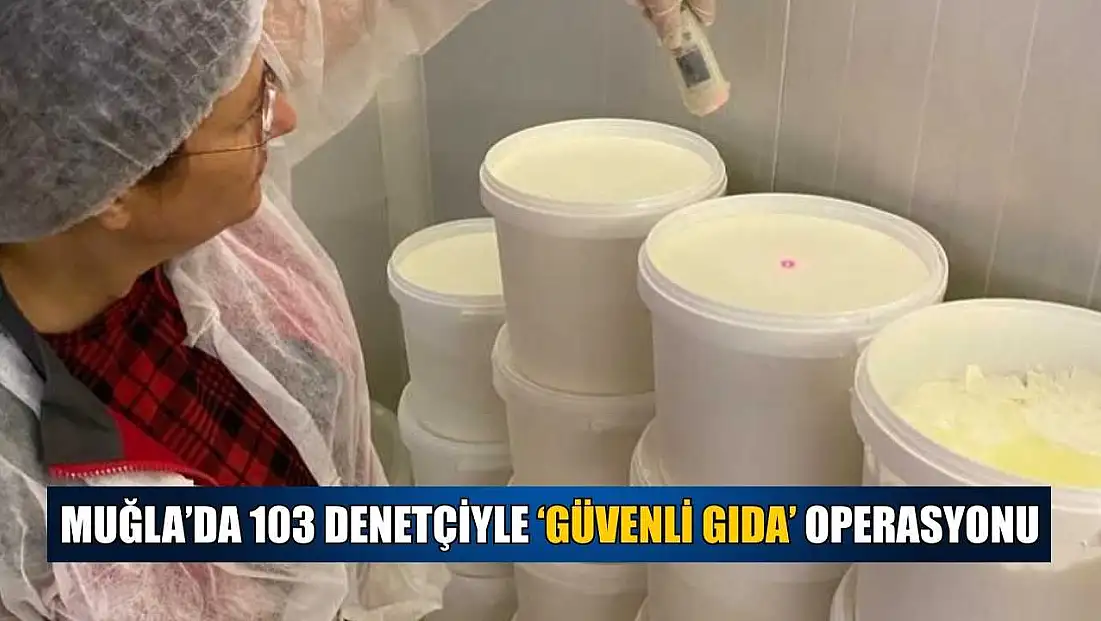 Muğla’da 103 denetçiyle ‘Güvenli gıda’ operasyonu