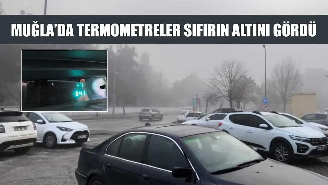 Muğla’da termometreler sıfırın altını gördü