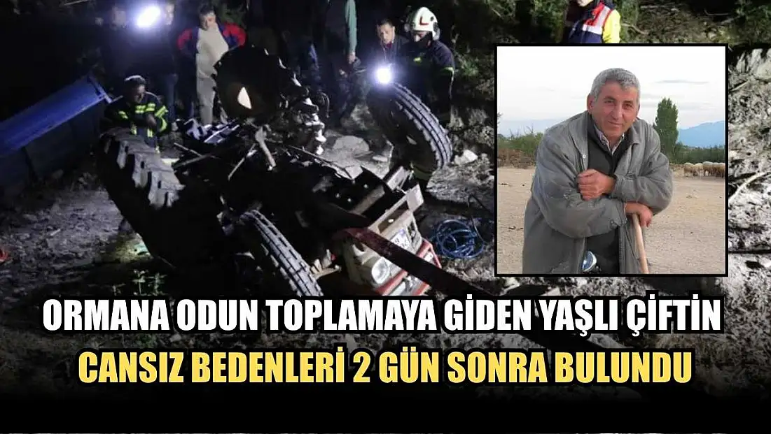 Ormana odun toplamaya giden yaşlı çiftin cansız bedenleri 2 gün sonra bulundu