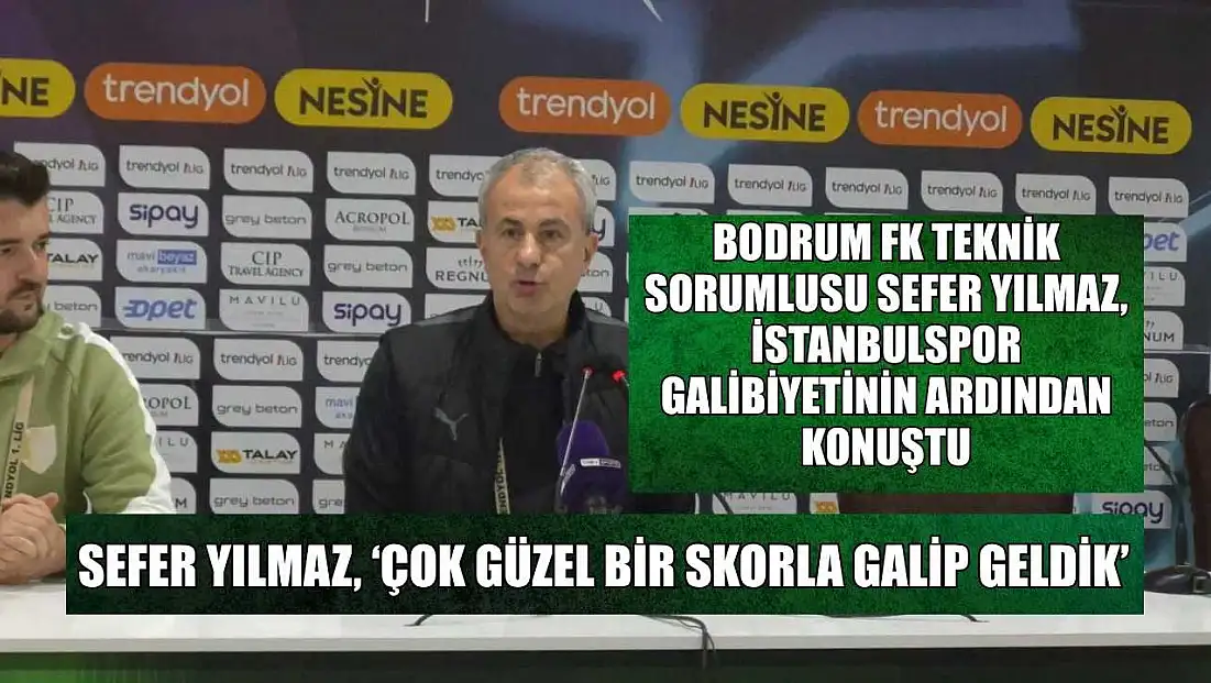 Sefer Yılmaz, ‘Çok güzel bir skorla galip geldik’