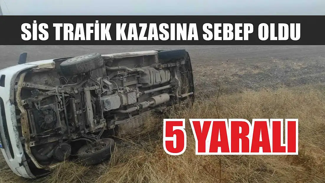 Sis trafik kazasına sebep oldu: 5 yaralı