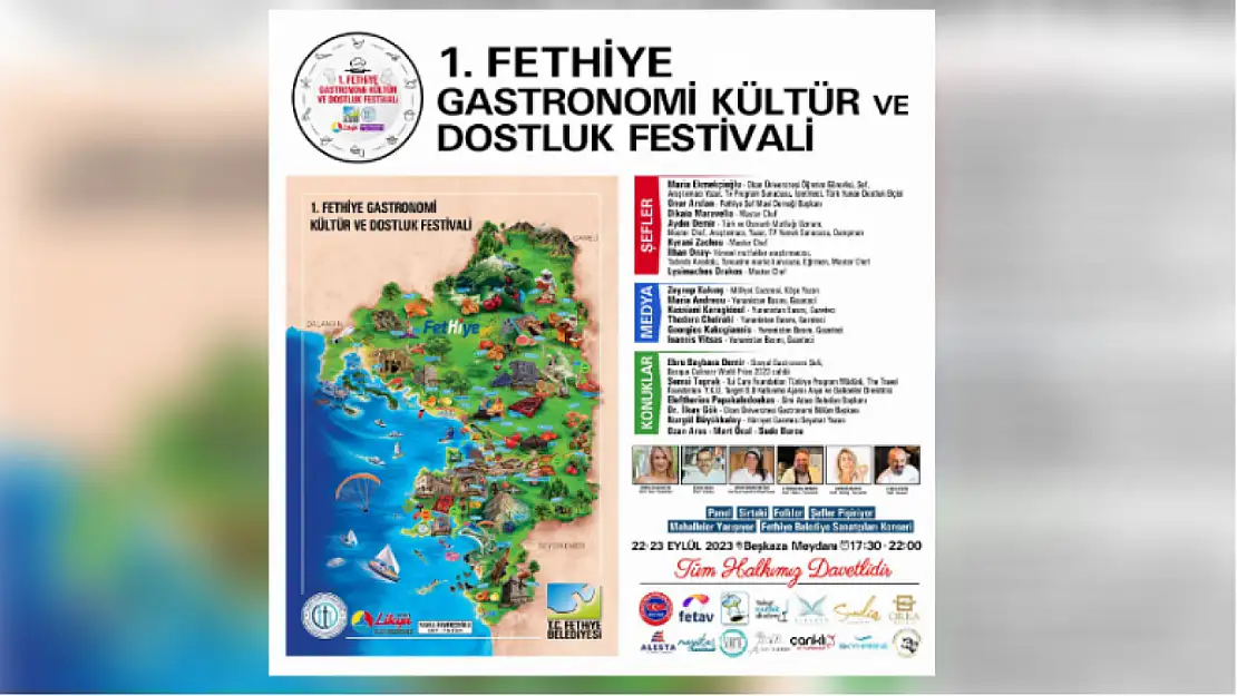 1.Fethiye Gastronomi Kültür ve Dostluk Festivali Başlıyor