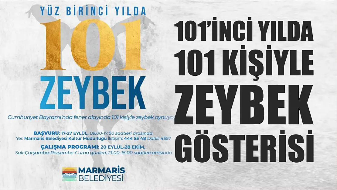 101'inci yılda 101 kişiyle zeybek gösterisi