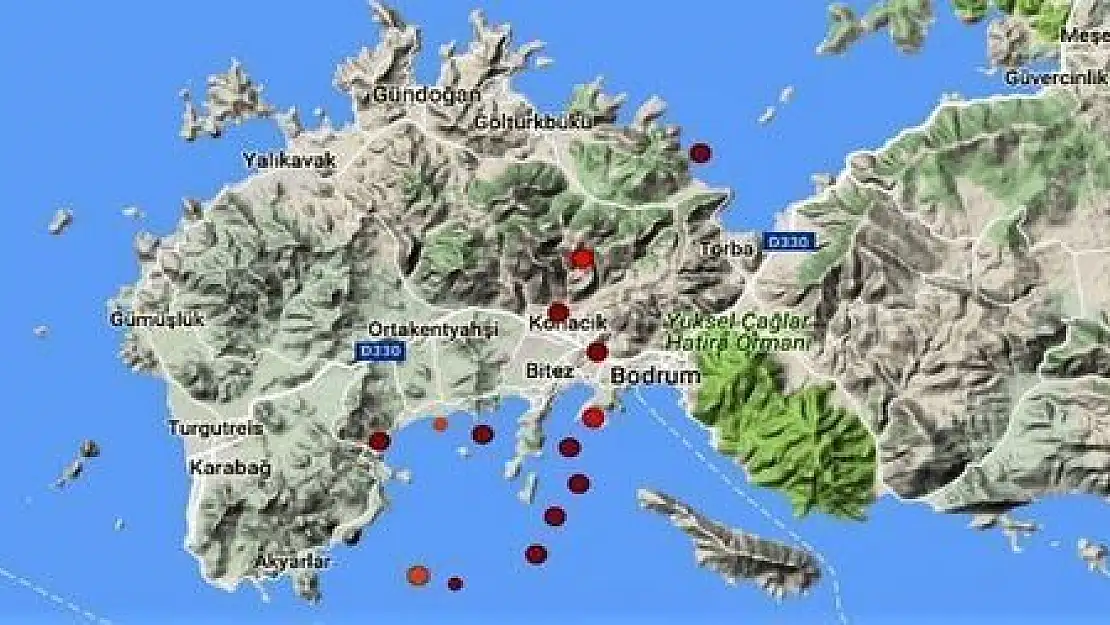 Bodrum 16 saate 12 kez sallandı