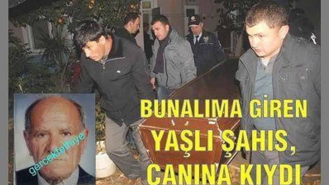 BUNALIMA GİREN YAŞLI ŞAHIS, CANINA KIYDI