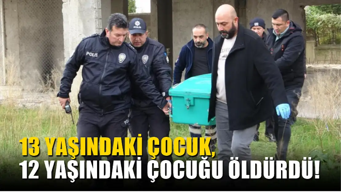 13 yaşındaki çocuk, 12 yaşındaki çocuğu öldürdü!