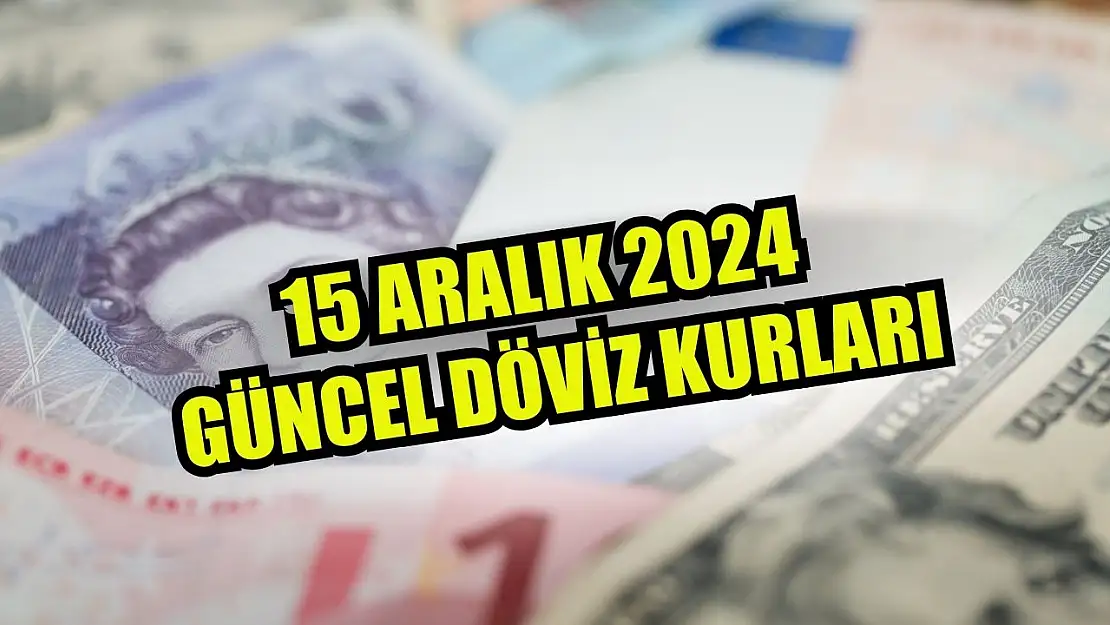 15 Aralık 2024 güncel döviz kurları