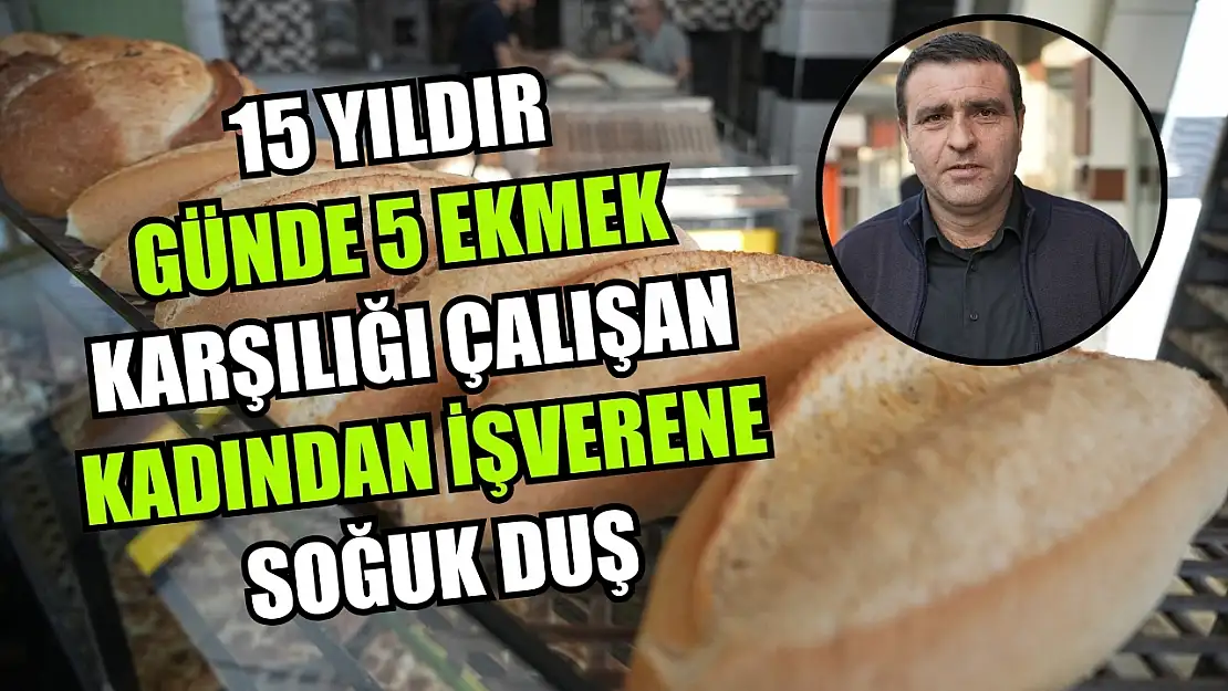 15 yıldır günde 5 ekmek karşılığı çalışan kadından işverene soğuk duş