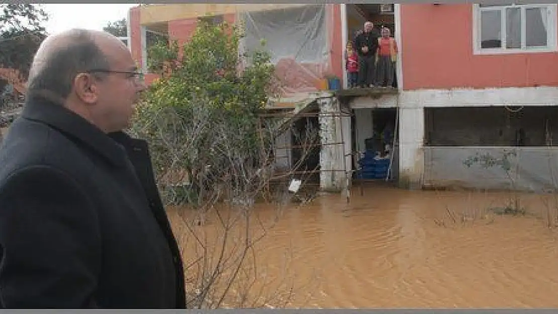  MUĞLA VALİSİ SEL BÖLGESİNDE İNCELEMELER YAPTI