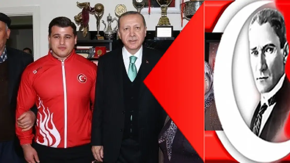 Cumhurbaşkanı Erdoğan milli güreşçiyi evinde ziyaret etti