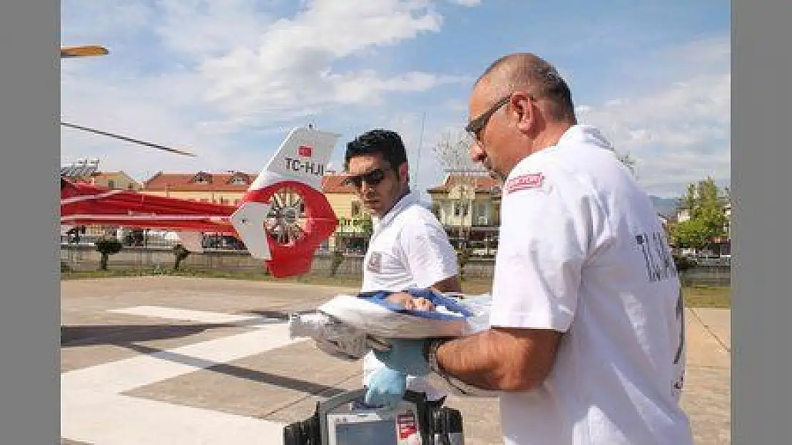  60 GÜNLÜK ENES BEBEK İÇİN HAVA AMBULANSI HAVALANDI