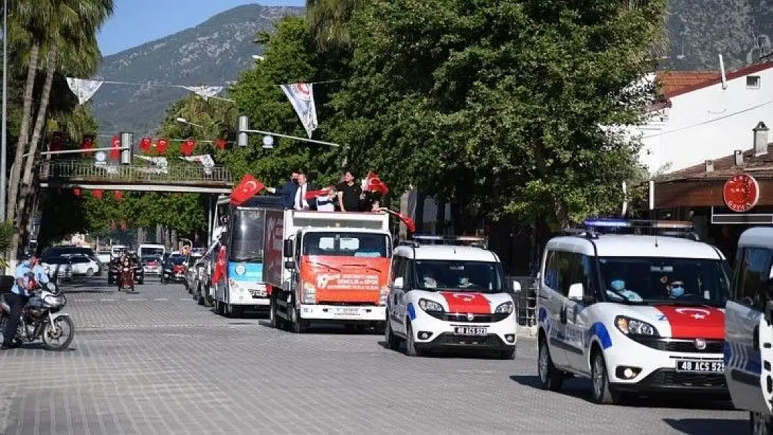 19 Mayıs Bayramı'na araç konvoyu damga vurdu