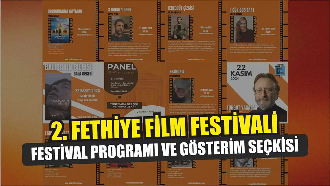 2. Fethiye Film Festivali Festival Programı ve Gösterim Seçkisi