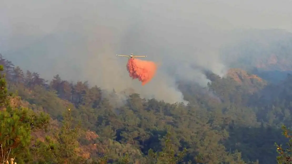 20 helikopter, 14 uçak ile müdahale başladı