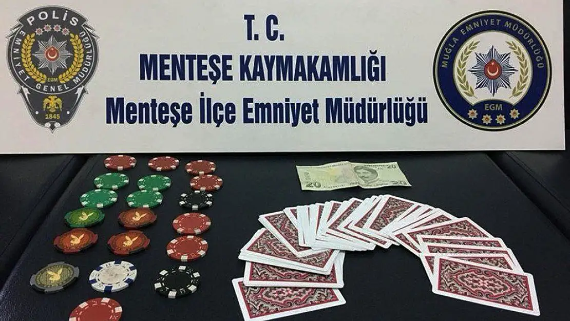 Muğla polisinden kumar baskını