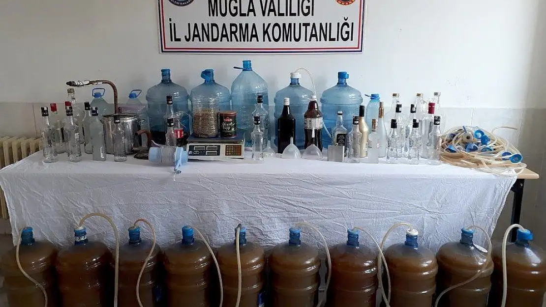 220 litre el yapımı alkol ele geçirildi