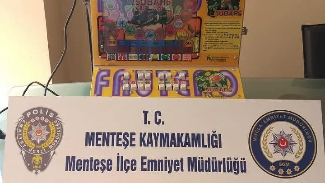 Menteşe 'de kumar baskını