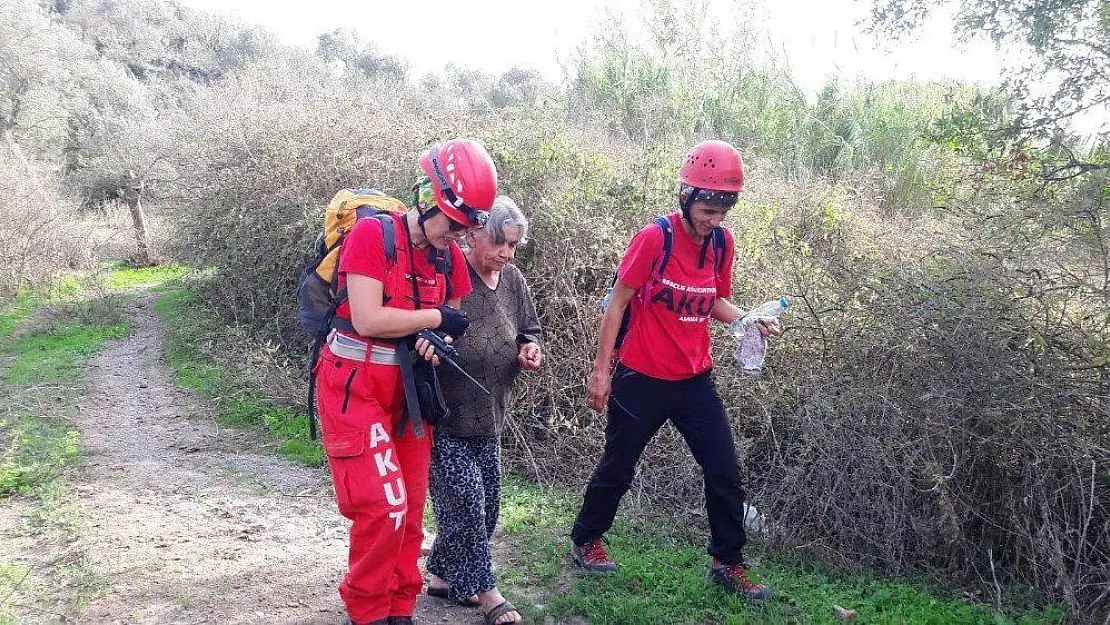 Yaşlı kadın yorgun ve bitkin halde bulundu