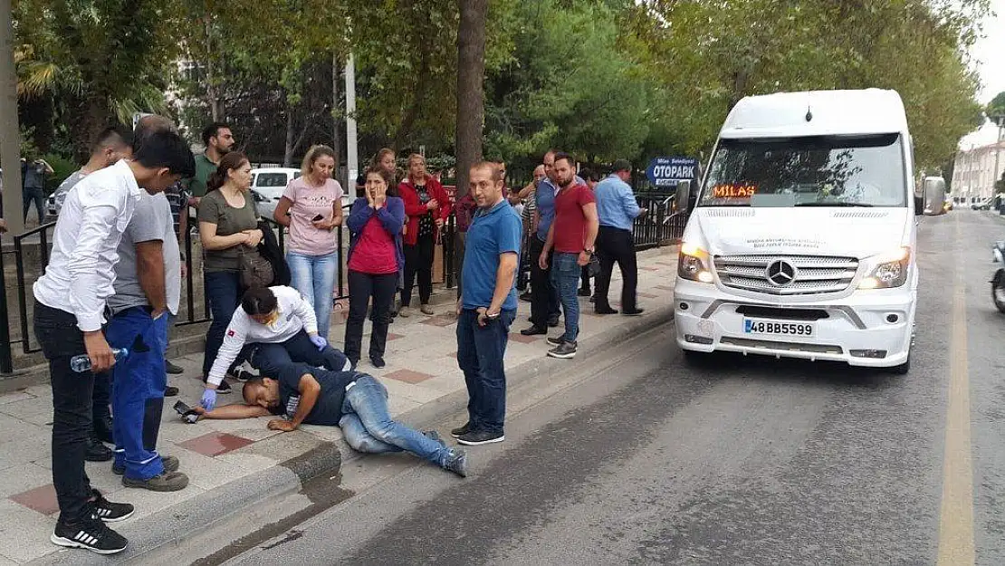 Milas'ta yola aniden fırlayan yaya yaralandı